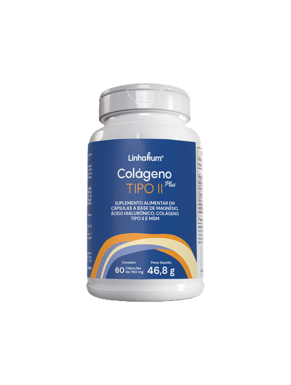 Colágeno Tipo 2 Plus | Colágeno para articulação | Linhahum | 60 cápsulas