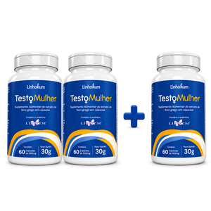 Combo Rebeca | Compre 2 TestoMulher e Ganhe 1 de Brinde