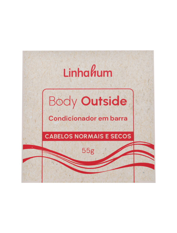 Condicionador Hidratação Suave | Condicionador em Barra | Linhahum | Body Outside | 55g