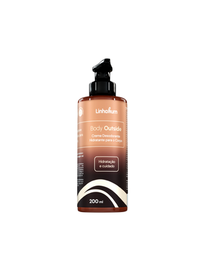 Creme Hidratante Corporal | Linhahum | Body Outside | Alecrim e Capim-limão | 200ml
