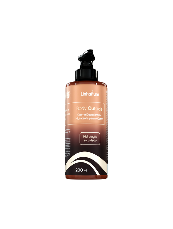 Creme Hidratante Corporal | Linhahum | Body Outside | Alecrim e Capim-limão | 200ml