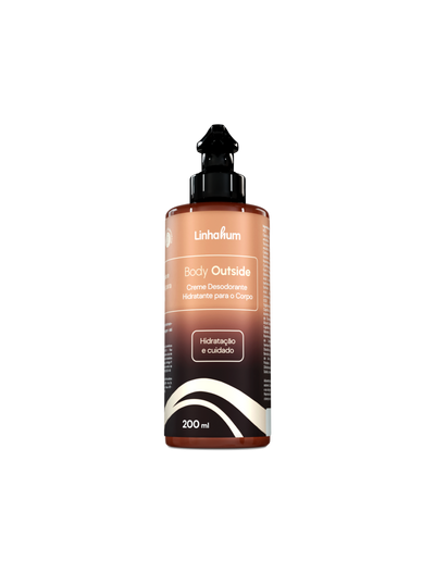 Creme Hidratante Corporal | Linhahum | Body Outside | Alecrim e Capim-limão | 200ml