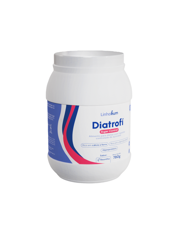 Diatrofi Sugar Control | Suplemento para diabético| Linhahum | 780g | Sabor Baunilha