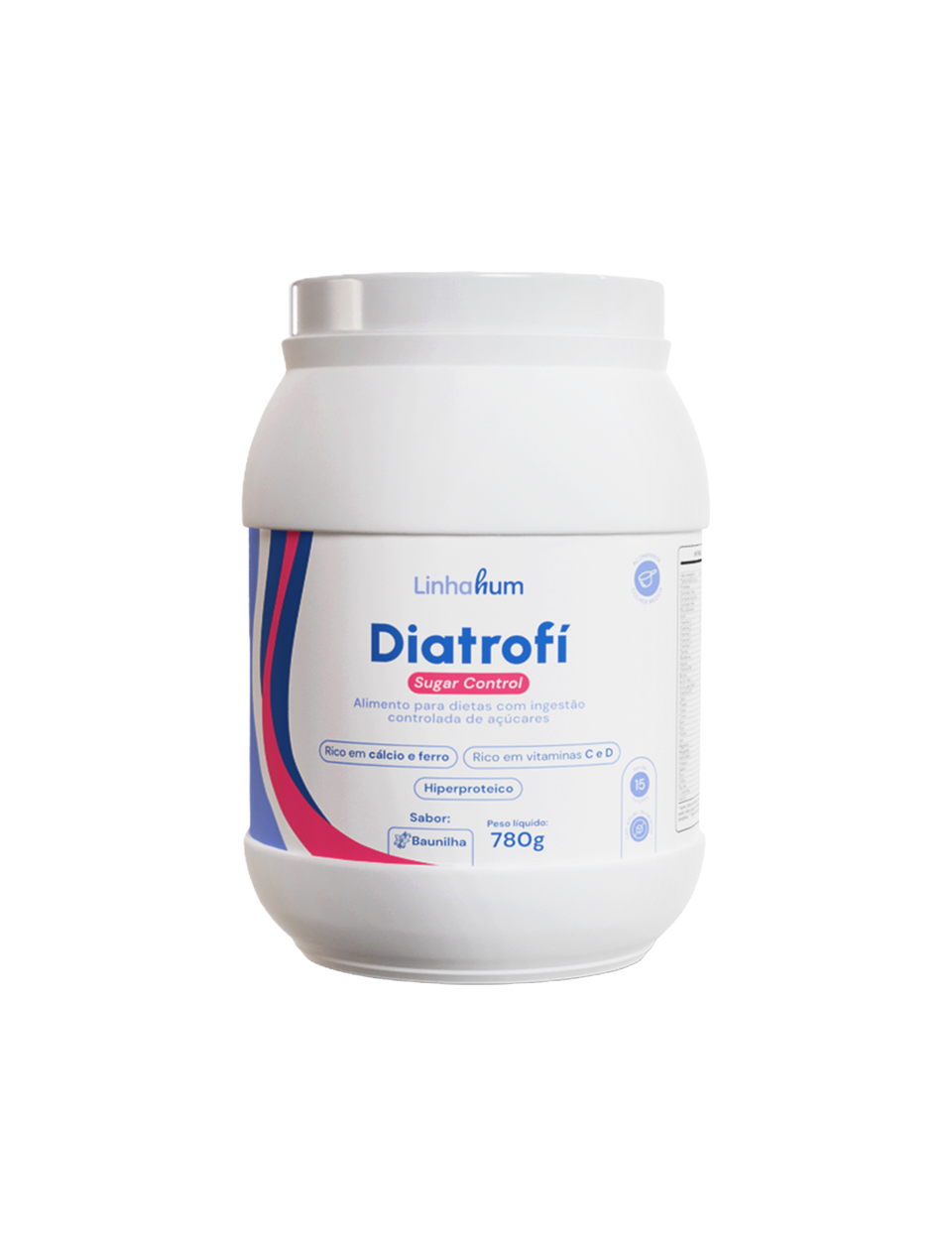 Diatrofi Sugar Control | Suplemento para diabético| Linhahum | 780g | Sabor Baunilha
