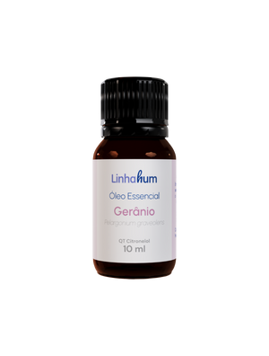 Óleo Essencial de Gerânio | Melhora da autoestima | Linhahum | 5ml
