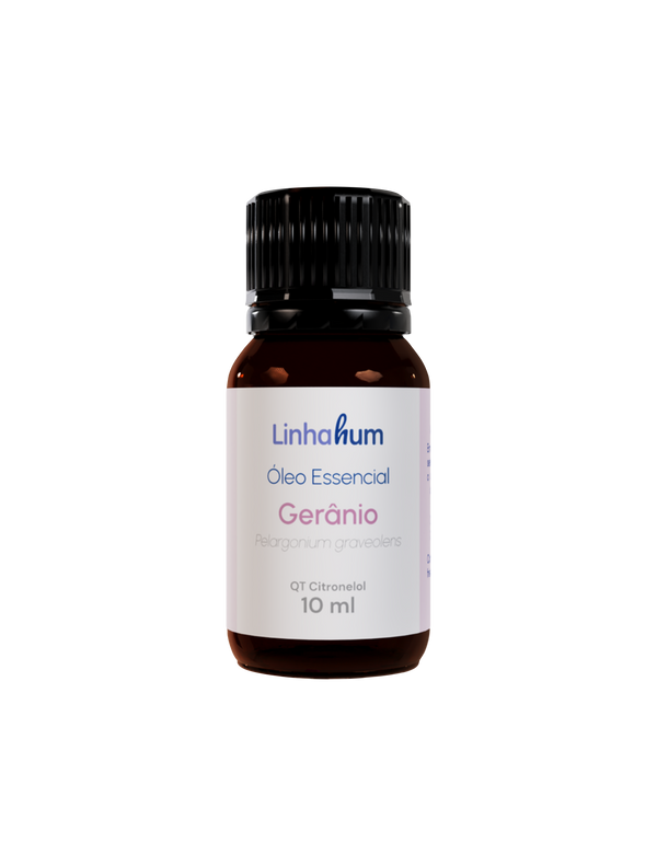 Óleo Essencial de Gerânio | Melhora da autoestima | Linhahum | 5ml