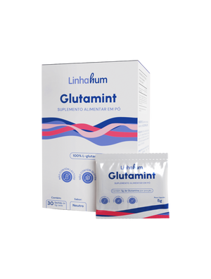 Glutamint | Glutamina para Intestino | Linhahum | Caixa com 30 sachês | Sabor Neutro