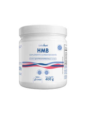 Suplemento HMB | Linhahum | Pote com 400g  | Sabor Limão