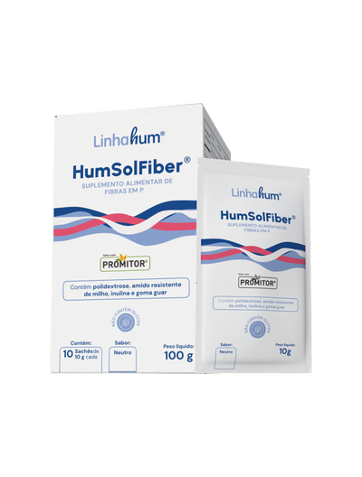 HumSolFiber | Suplemento Alimentar Fibras | Linhahum | Caixa com 10 sachês | Sabor Neutro