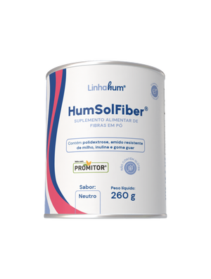 HumSolFiber | Suplemento de Fibras | Linhahum | Lata com 260g | Sabor Neutro