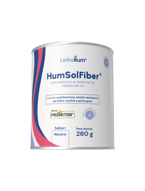 HumSolFiber | Suplemento de Fibras | Linhahum | Lata com 260g | Sabor Neutro