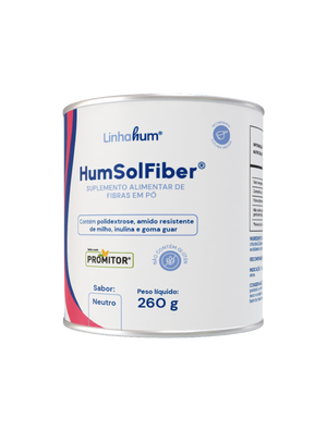 HumSolFiber | Suplemento de Fibras | Linhahum | Lata com 260g | Sabor Neutro