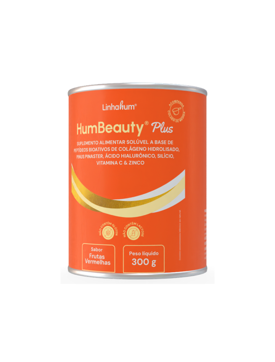 HumBeauty Plus | Suplemento Alimentar Beleza e Circulação | Linhahum | Lata 300g | Sabor Frutas Vermelhas