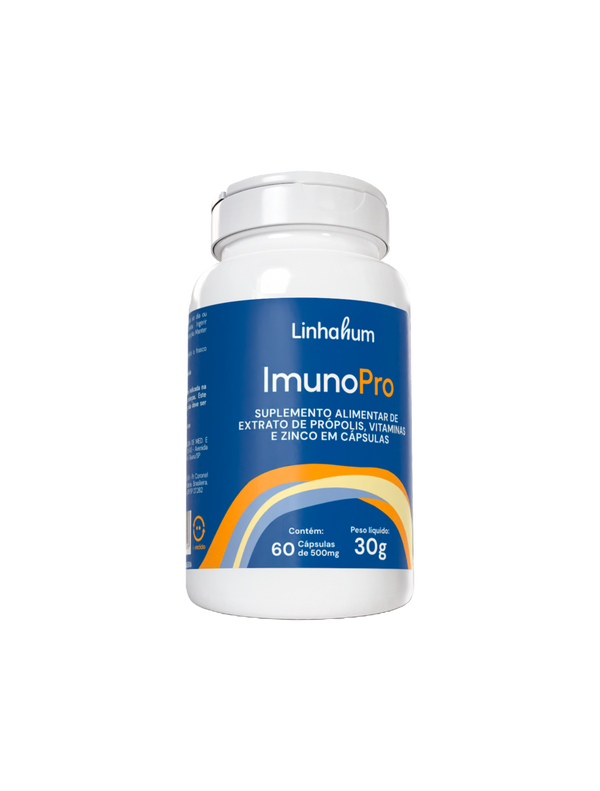 ImunoPro | Suplemento com própolis verde | Linhahum | 60 cápsulas