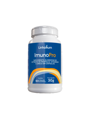 ImunoPro | Suplemento com própolis verde | Linhahum | 60 cápsulas