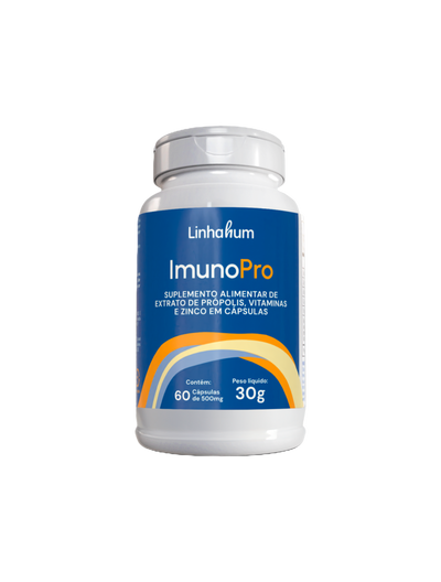 ImunoPro | Suplemento com própolis verde | Linhahum | 60 cápsulas
