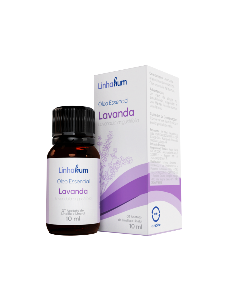 Óleo Essencial Lavanda | Para ansiedade e insônia | Linhahum | 10ml