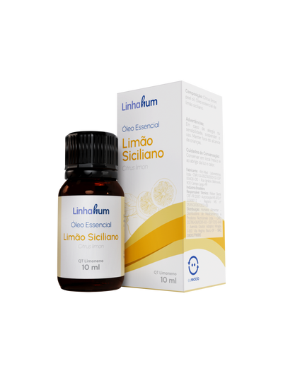 Óleo Essencial Limão Siciliano | Revigorante | Linhahum | 10ml