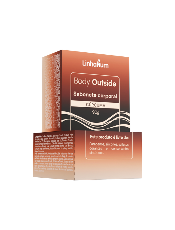 Sabonete Corporal | Cúrcuma | Linhahum | Body Outside | 90g