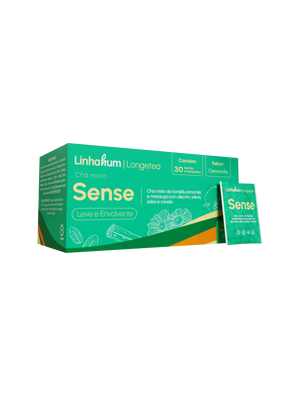 Chá Sense | Chá Relaxante e Digestivo | Linhahum | Caixa com 30 sachês | Sabor Camomila e Especiarias