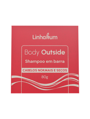 Shampoo para Cabelos Normais e Secos | Shampoo em Barra | Linhahum | Body Outside | 80g