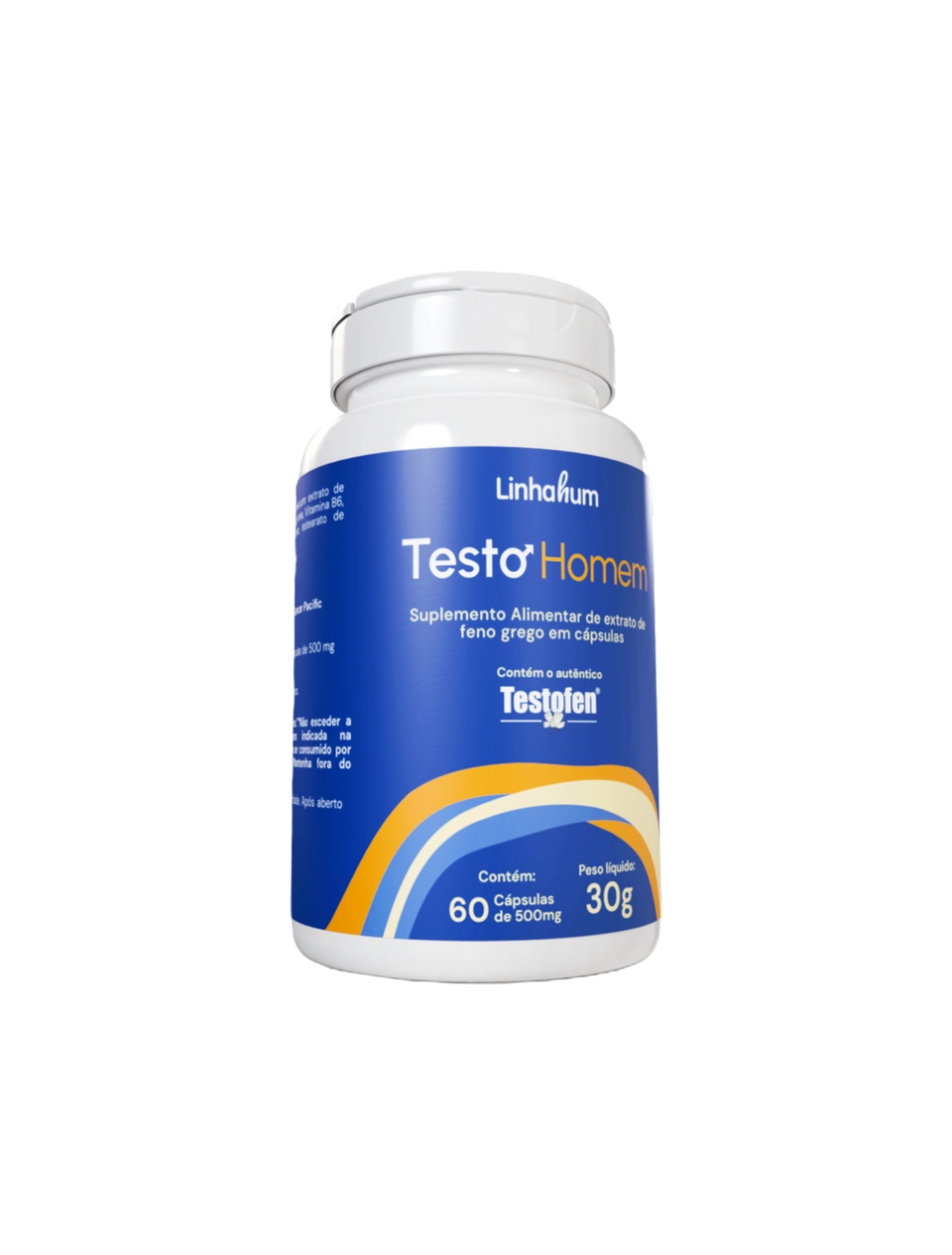 TestoHomem | Suplemento Masculino | Linhahum | 60 cápsulas com 500mg