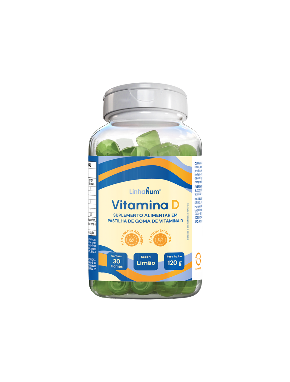 Suplemento de Vitamina D | Linhahum | 30 gomas.